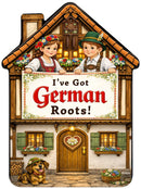House Ceramic Magnet Tile Embossed I've Got German Roots