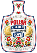 Cheeseboard Ceramic Magnet Tile Polish Kitchens Are Filled With Love, decorative cheeseboard