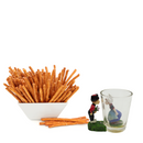 Souvenir Shot Glass 3 D Dutch Boy & Girl