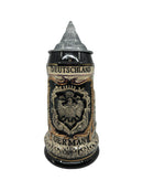 Rustic Deutschland Germany Eagle Ceramic Beer Stein with Lid | 1 Liter