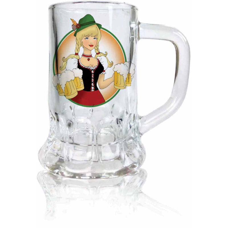 Ofest Lady Dimpled Oktoberfest Mug Shot Glass