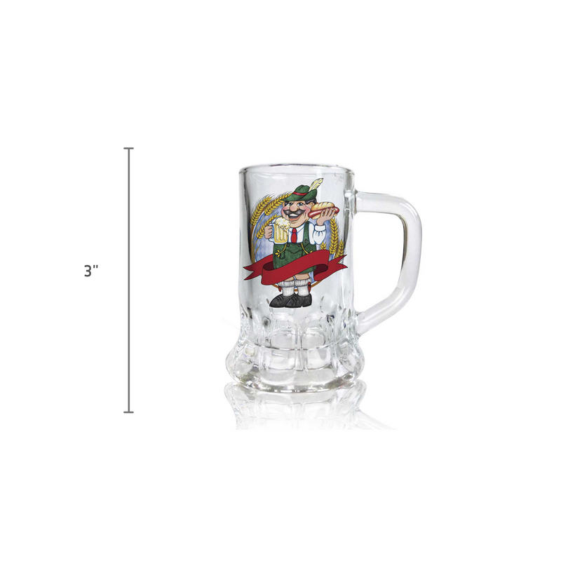 Ofest Man Dimpled Oktoberfest Mug Shot Glass