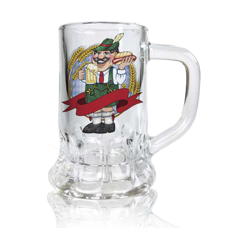 Ofest Man Dimpled Oktoberfest Mug Shot Glass