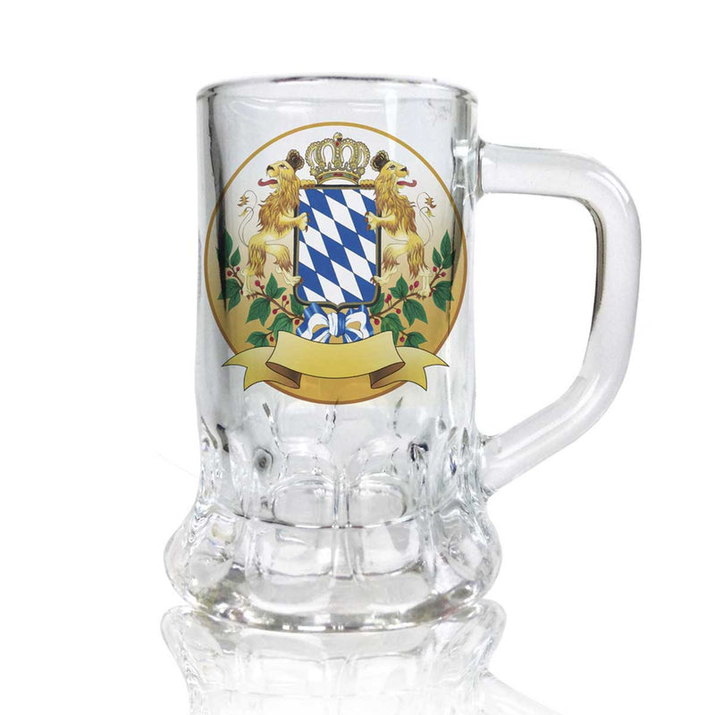 Oktoberfest Beer Mug Shot Glass: Bayern Coat of Arms