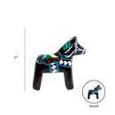 Black Dala Horse: Wood