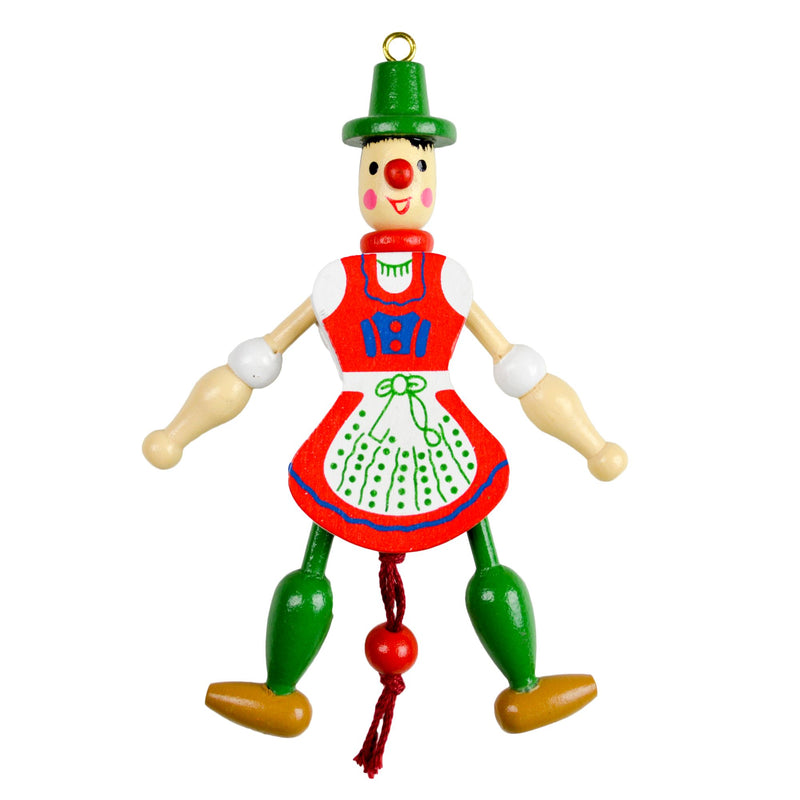 German Girl Jumping Jack Toy