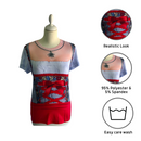 Oktoberfest Costume Dirndl Realistic Faux Red Shirt