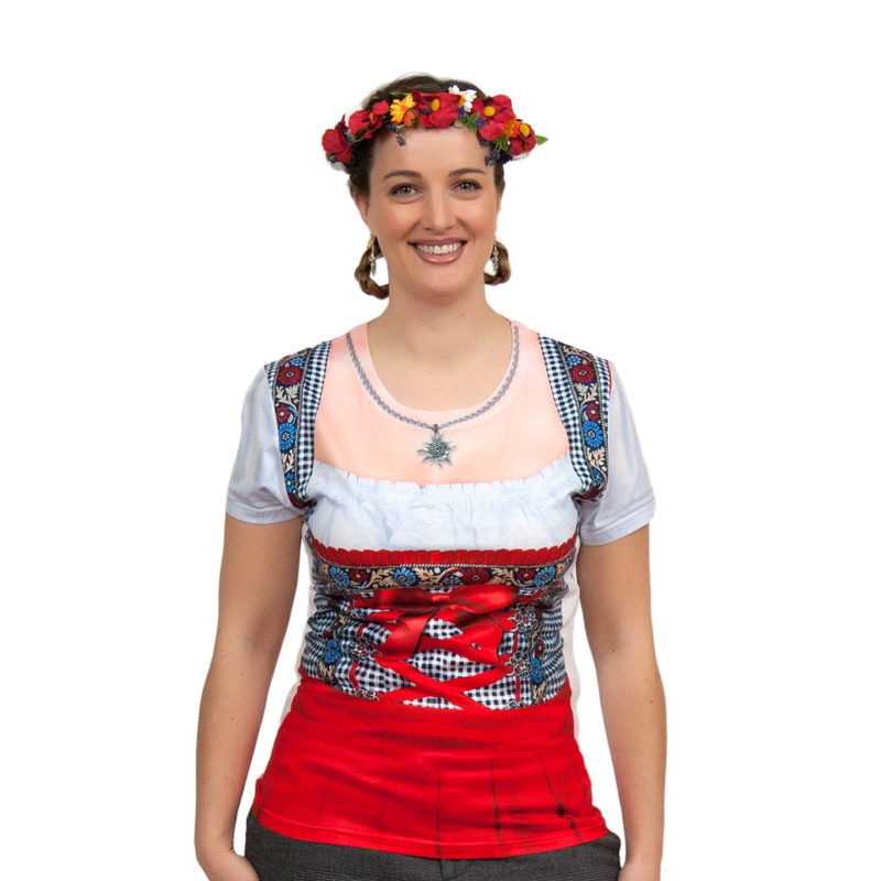 red oktoberfest dress Red Dirndl