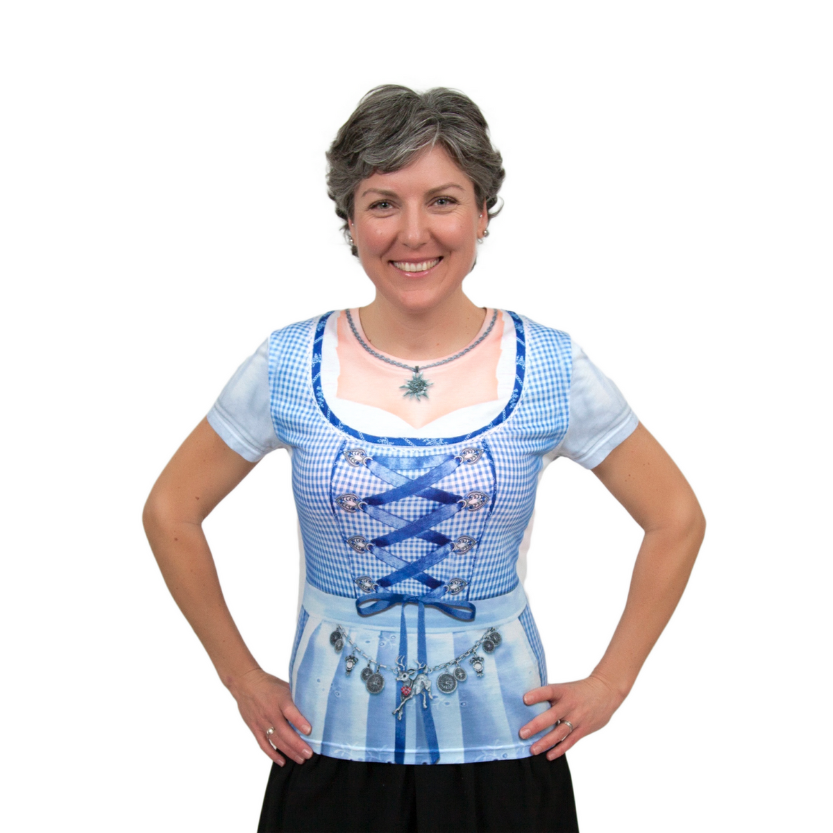 oktoberfest dress blue German Dirndl Dress Indigo Blue – Oktoberfest Wear