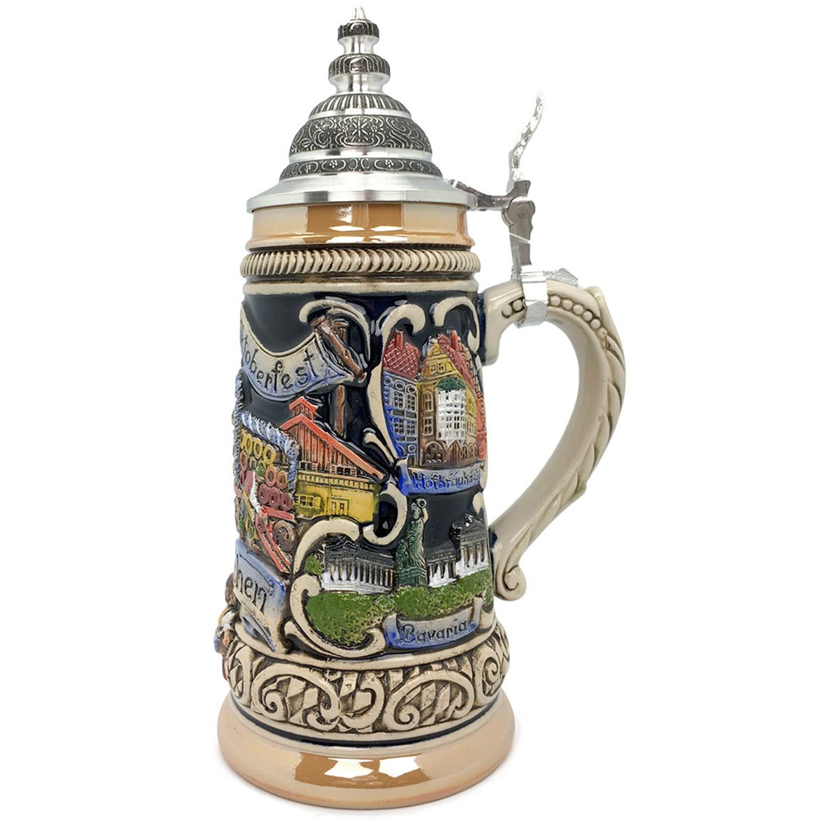 Oktoberfest in Munich Zoller & Born .9L German Beer Stein
