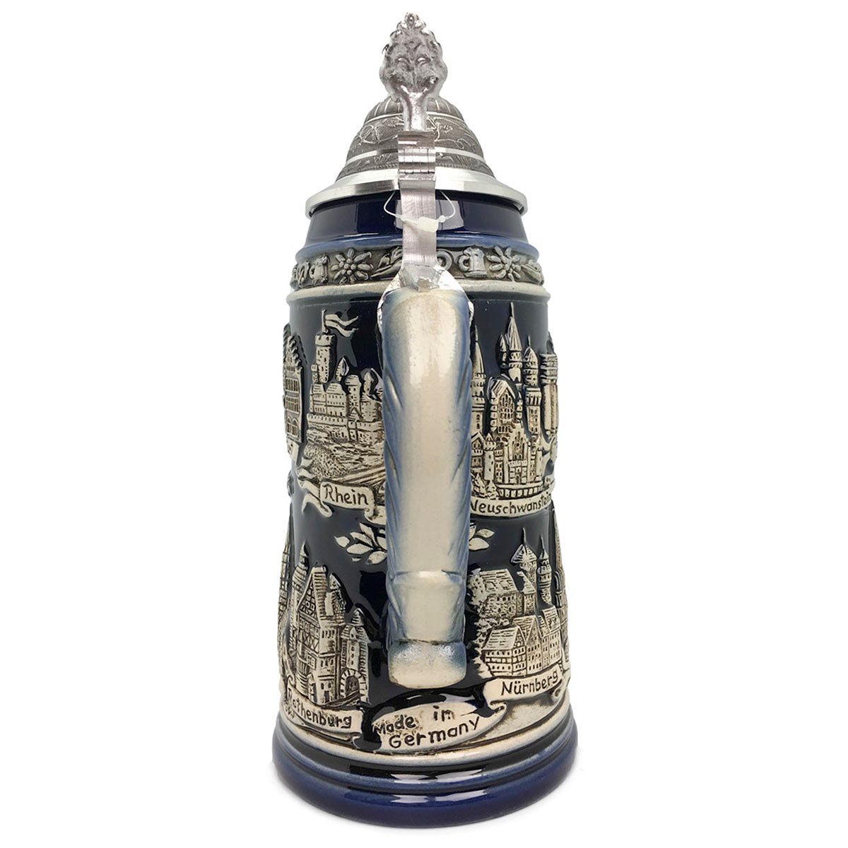 Biergarten 1L Zoller & Born Rustic Motif German Beer Stein