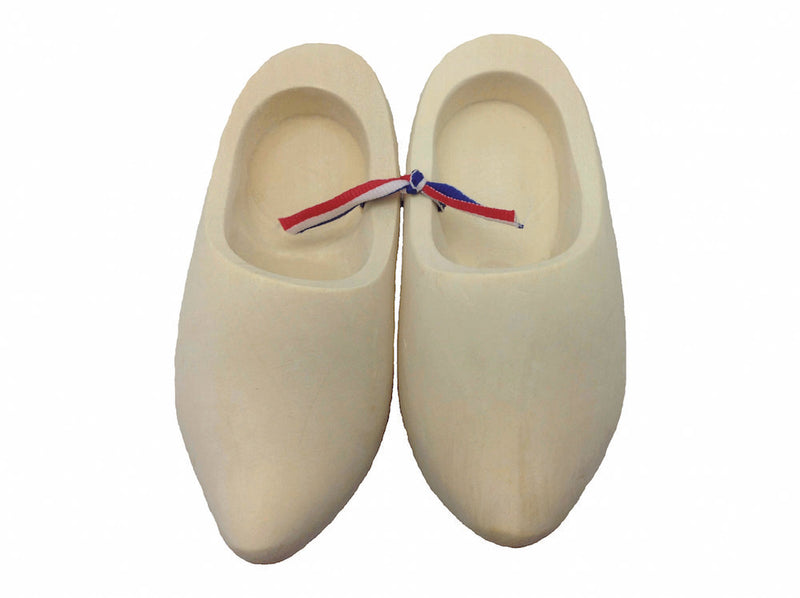 Natural Wood Finish Dutch Clogs (3.25 inches) Doll Woodeƒ??