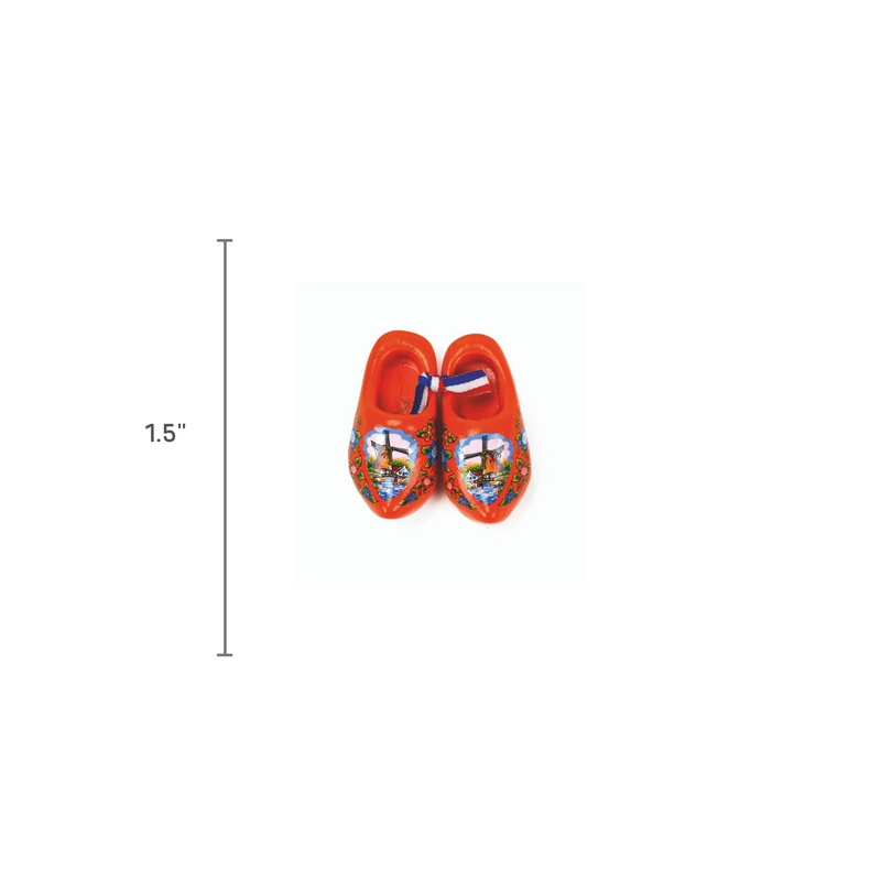 Orange Windmill Wooden Shoes