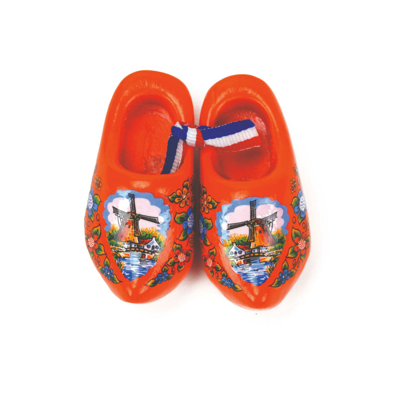 Orange Windmill Wooden Shoes