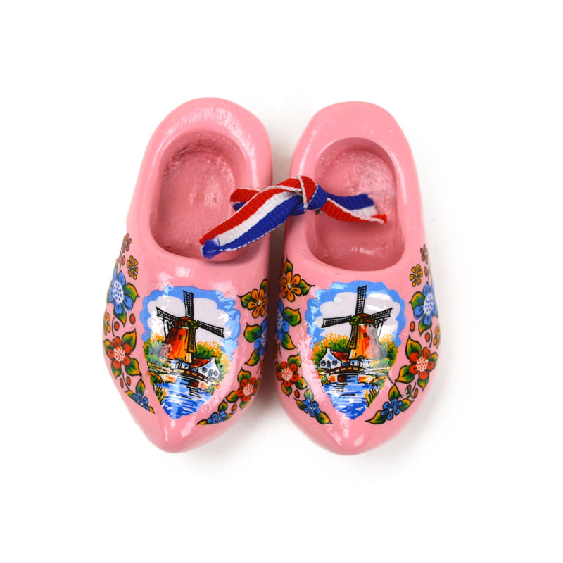 Pink Windmill Wooden Shoes