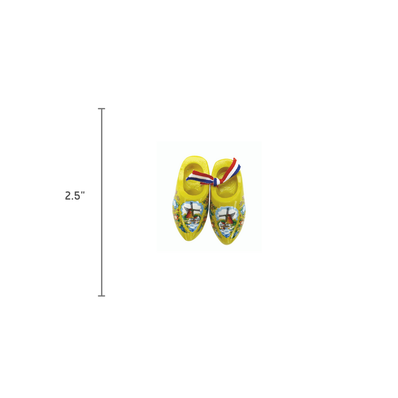 Dutch Wooden Shoes Deluxe Yellow