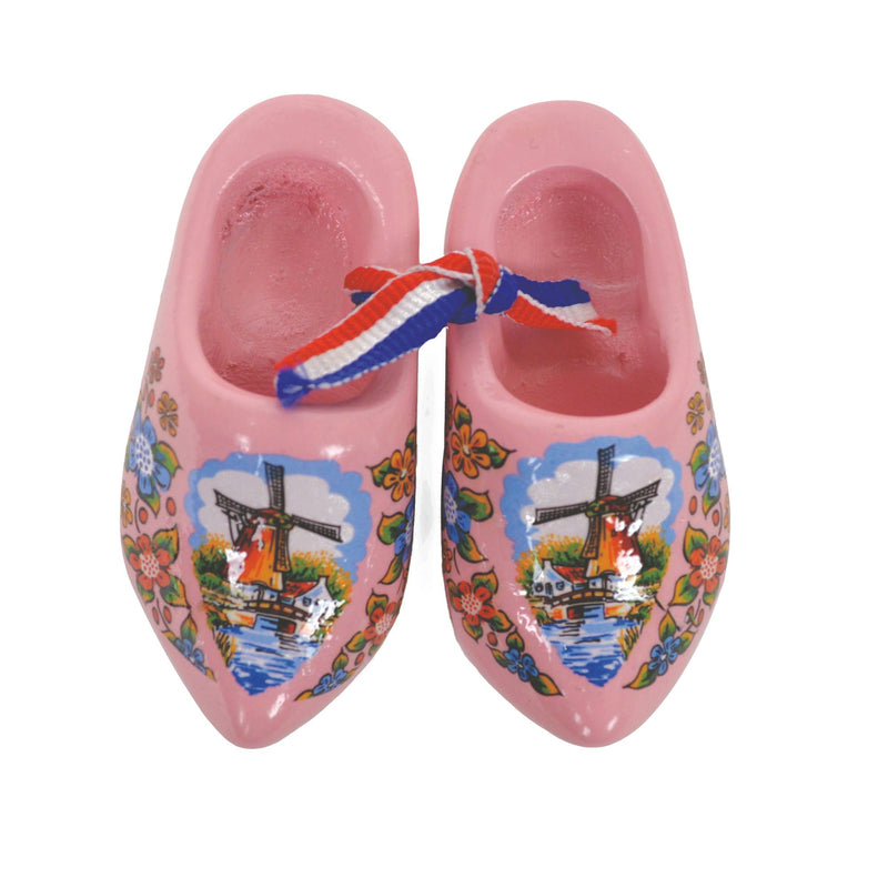 Pink Windmill Wooden Shoes