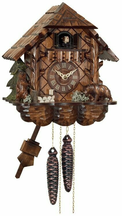 Musical Black Forest Cuckoo Clock With Dancers, Waterwheel, And Beer Drinker - 14 Inches Tall - GermanGiftOutlet.com
 - 20