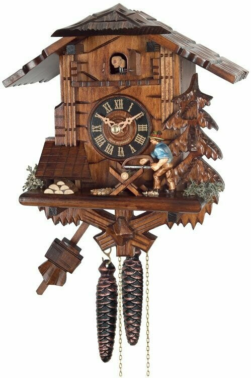 Musical Black Forest Cuckoo Clock With Dancers, Waterwheel, And Beer Drinker - 14 Inches Tall - GermanGiftOutlet.com
 - 23