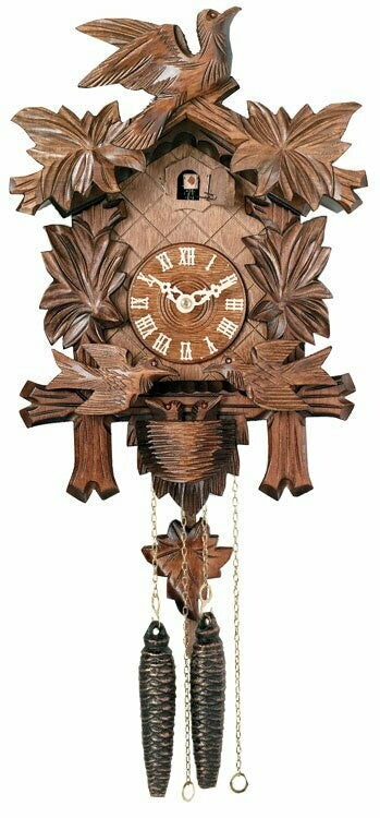 Musical Black Forest Cuckoo Clock With Dancers, Waterwheel, And Beer Drinker - 14 Inches Tall - GermanGiftOutlet.com
 - 8