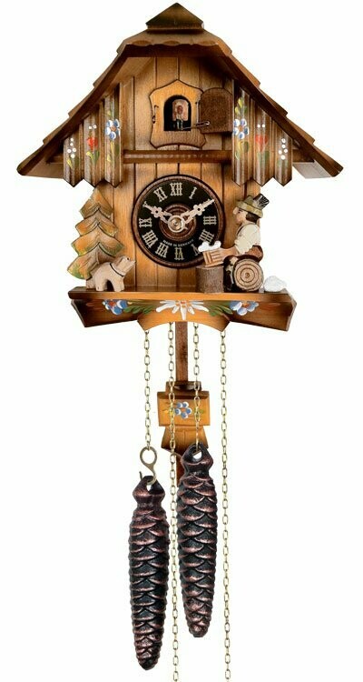 Musical Black Forest Cuckoo Clock With Dancers, Waterwheel, And Beer Drinker - 14 Inches Tall - GermanGiftOutlet.com
 - 6