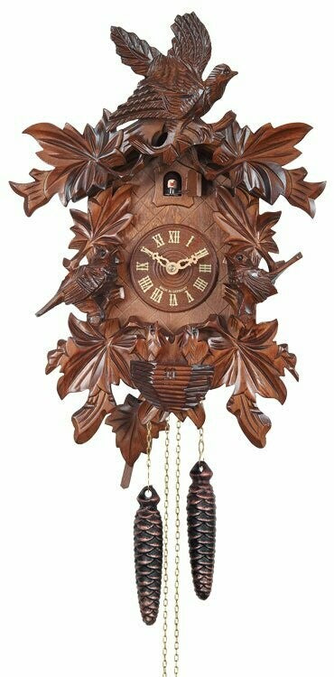 Musical Black Forest Cuckoo Clock With Dancers, Waterwheel, And Beer Drinker - 14 Inches Tall - GermanGiftOutlet.com
 - 7