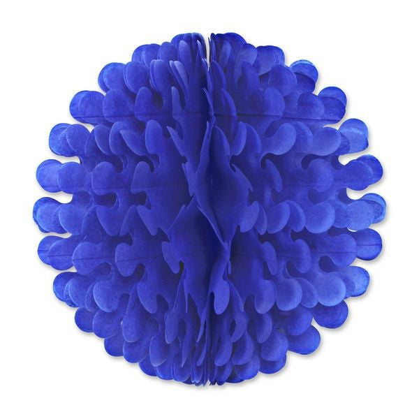 14 Inch Blue Tissue Flutter Ball Party Decorations - Below $10, Blue, Hanging Decorations, Oktoberfest, PS- Oktoberfest Decorations, PS- Oktoberfest Essentials-All OKT Items, PS- Oktoberfest Hanging Decor