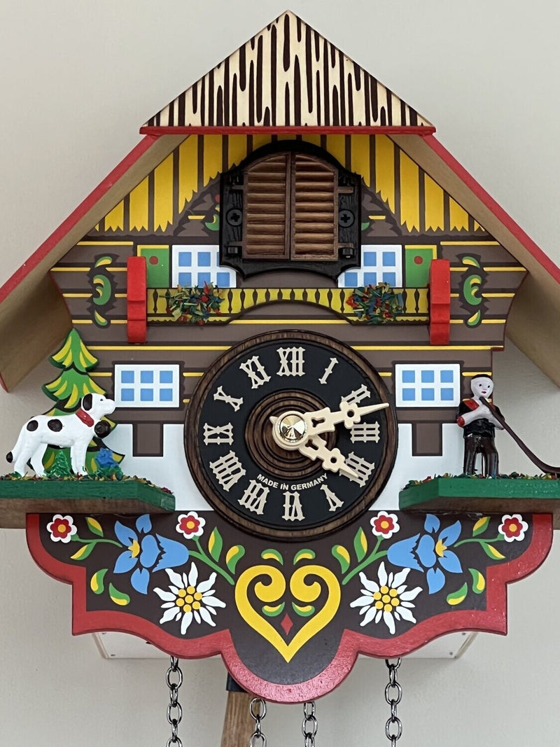 Musical Multi-Colored Quartz Cuckoo Clock
