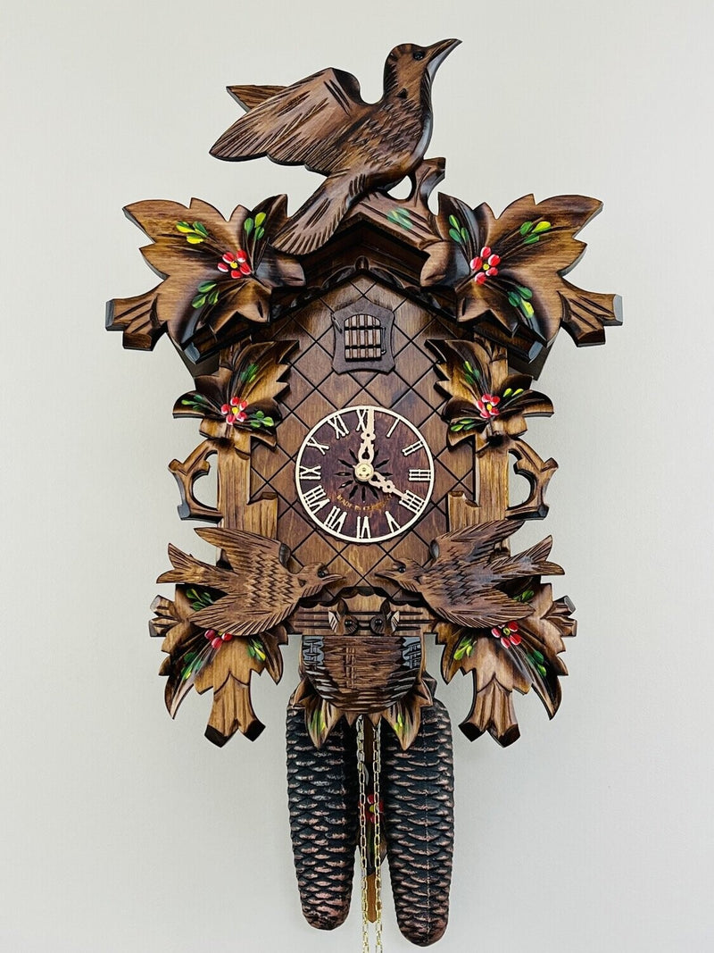 Musical Black Forest Cuckoo Clock With Dancers, Waterwheel, And Beer Drinker - 14 Inches Tall - GermanGiftOutlet.com
 - 35