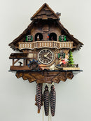 Musical Black Forest Cuckoo Clock With Dancers, Waterwheel, And Beer Drinker - 14 Inches Tall - GermanGiftOutlet.com
 - 56
