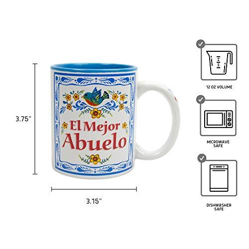 "El Mejor Abuelo" Design Color Ceramic Coffee Mug by E.H.G | 12 oz