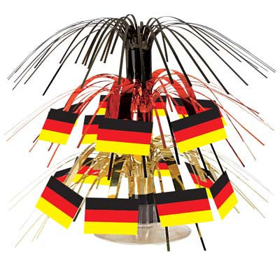 Mini German Flag Cascade Centerpiece Party Accessory - German, PS- Oktoberfest Decorations, PS- Oktoberfest Essentials-All OKT Items, PS- Oktoberfest Table Decor, Tableware