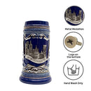 Deluxe Relief Village Medallion German Beer Stein