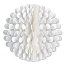 9 inches White Tissue Flutter Ball Oktoberfest Decoration - Below $10, Hanging Decorations, Oktoberfest, PS- Oktoberfest Decorations, PS- Oktoberfest Essentials-All OKT Items, PS- Oktoberfest Hanging Decor, White