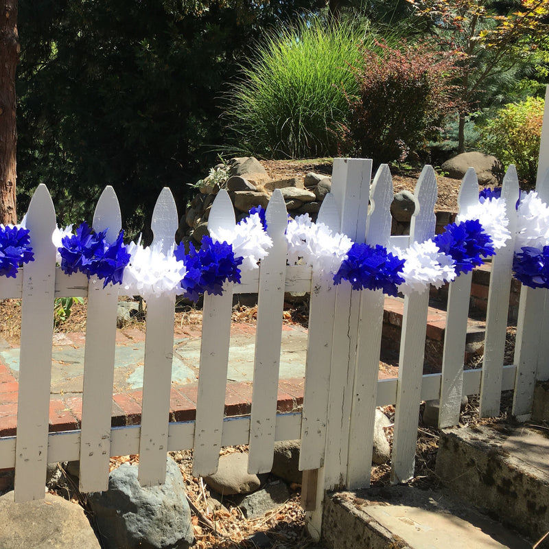 Blue & White Oktoberfest Pageant Garland Decoration 14 Feet - Below $10, Blue/White, Hanging Decorations, Oktoberfest, PS- Oktoberfest Decorations, PS- Oktoberfest Essentials-All OKT Items, PS- Oktoberfest Hanging Decor, PS- Oktoberfest Table Decor, Tableware, Top-OFST-B - 2 - 3 - 4 - 5