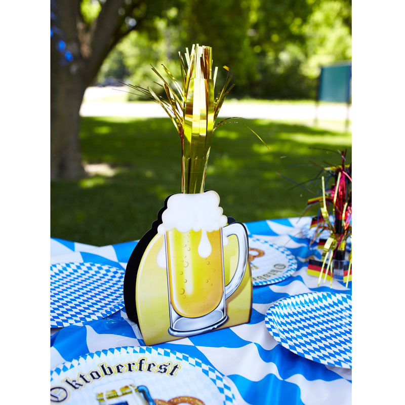 15 Inch Oktoberfest Party Beer Mug Centerpiece - Below $10, Multi-Color, Oktoberfest, PS- Oktoberfest Decorations, PS- Oktoberfest Essentials-All OKT Items, PS- Oktoberfest Table Decor, Tableware, Top-OFST-B - 2