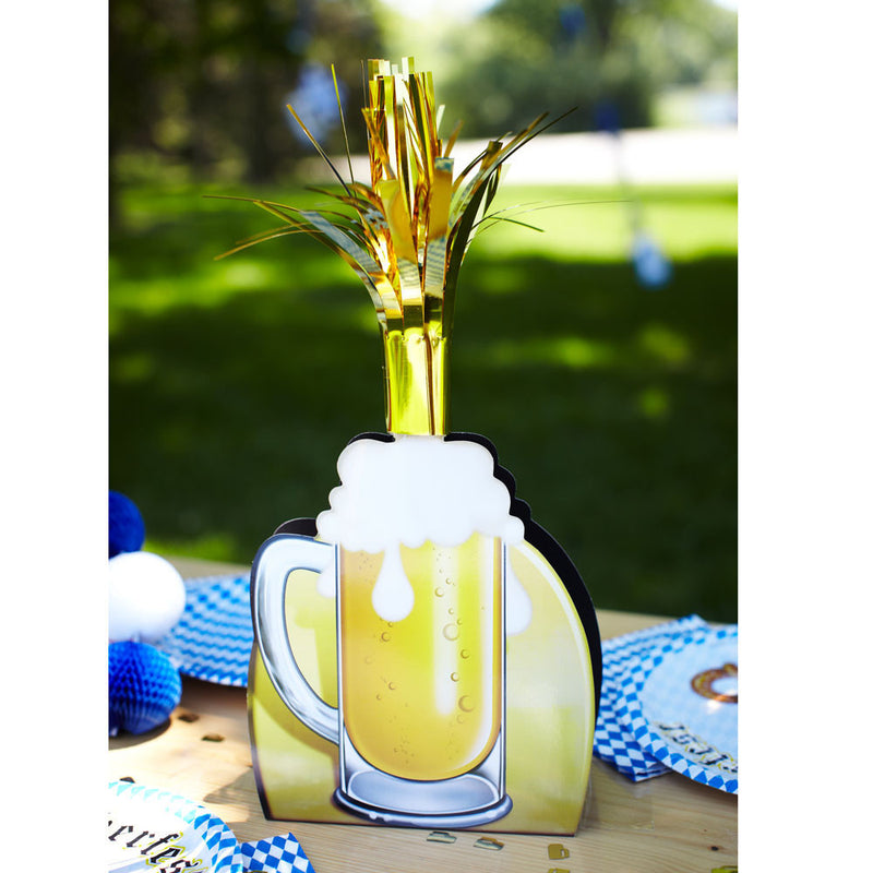 15 Inch Oktoberfest Party Beer Mug Centerpiece - Below $10, Multi-Color, Oktoberfest, PS- Oktoberfest Decorations, PS- Oktoberfest Essentials-All OKT Items, PS- Oktoberfest Table Decor, Tableware, Top-OFST-B - 2 - 3