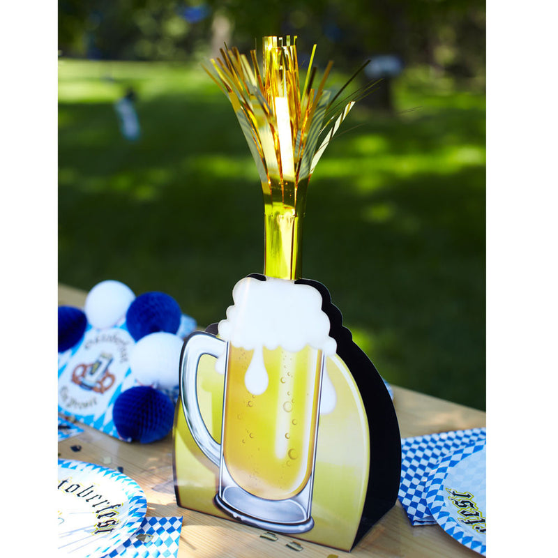 15 Inch Oktoberfest Party Beer Mug Centerpiece - Below $10, Multi-Color, Oktoberfest, PS- Oktoberfest Decorations, PS- Oktoberfest Essentials-All OKT Items, PS- Oktoberfest Table Decor, Tableware, Top-OFST-B - 2 - 3 - 4