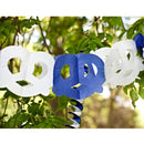 Pretzel Garland Oktoberfest Party Accessory - Below $10, Blue/White, Hanging Decorations, Oktoberfest, Paper, PS- Oktoberfest Decorations, PS- Oktoberfest Essentials-All OKT Items, PS- Oktoberfest Hanging Decor, PS- Oktoberfest Table Decor, Tableware - 2 - 3 - 4
