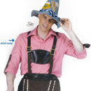 Alps Away Men's Trachten Shirt - $20 - $50, Apparel- Costumes - German - Mens, Funny Fashion, German, Mens, Oktoberfest, One Size, Polyester, Red/White, Size