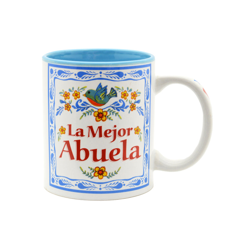 Ceramic Coffee Mug  inchesLa Mejor Abuela inches - Abuela, Coffee Mugs, CT-100, Latino, New Products, NP Upload, Spanish, SY:, SY: Mejor Abuela, Under $10, Yr-2016