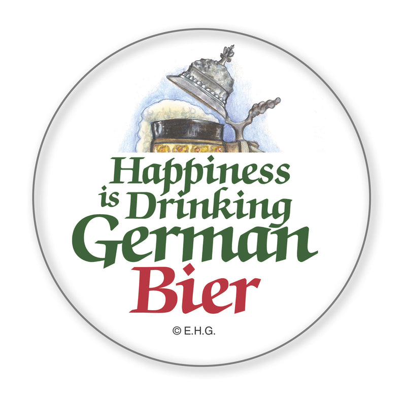 Metal Button  inchesHappiness Is Drinking German Bier inches - Alcohol, Apparel-Costumes, CT-620, Festival Buttons, Festival Buttons-German, German, Germany, Metal Festival Buttons, PS- Oktoberfest Party Favors, PS-Party Favors, PS-Party Favors German, SY: Drinking German Beer, Top-GRMN-B