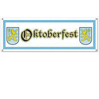 Oktoberfest Decorations: Sign Banner - Banners, Bayern, German, Germany, Hanging Decorations, Oktoberfest, PS- Oktoberfest Decorations, PS- Oktoberfest Essentials-All OKT Items, PS- Oktoberfest Hanging Decor, PS- Oktoberfest Table Decor, PS-Party Supplies, Tableware, Top-OFST-B