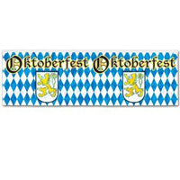 Metallic Oktoberfest Fringe Banner - 14 inchesx4', Banners, Hanging Decorations, Oktoberfest, PS- Oktoberfest Decorations, PS- Oktoberfest Essentials-All OKT Items, PS- Oktoberfest Hanging Decor, PS- Oktoberfest Table Decor, Tableware, Top-OFST-B