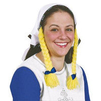 Oktoberfest Costume: Headscarf w/braids - Apparel, German, Germany, Hats- Braids, Oktoberfest, PS-Party Supplies