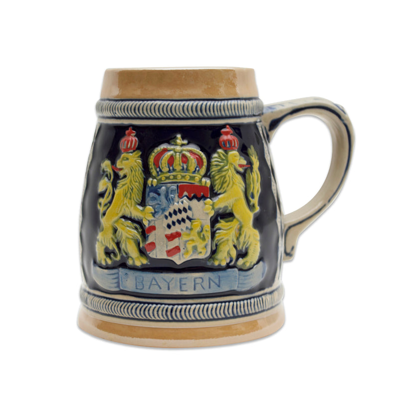 Bayern Coat of Arms Engraved German Beer Stein