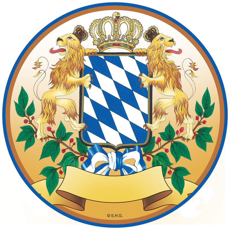 Oktoberfest 4 Pc. Coaster Set with Bayern Coat of Arms - Barware, Bayern, Beer, Coasters, Drinkware, German, New Products, NP Upload, PS-Party Favors German, Under $25, Yr-2017