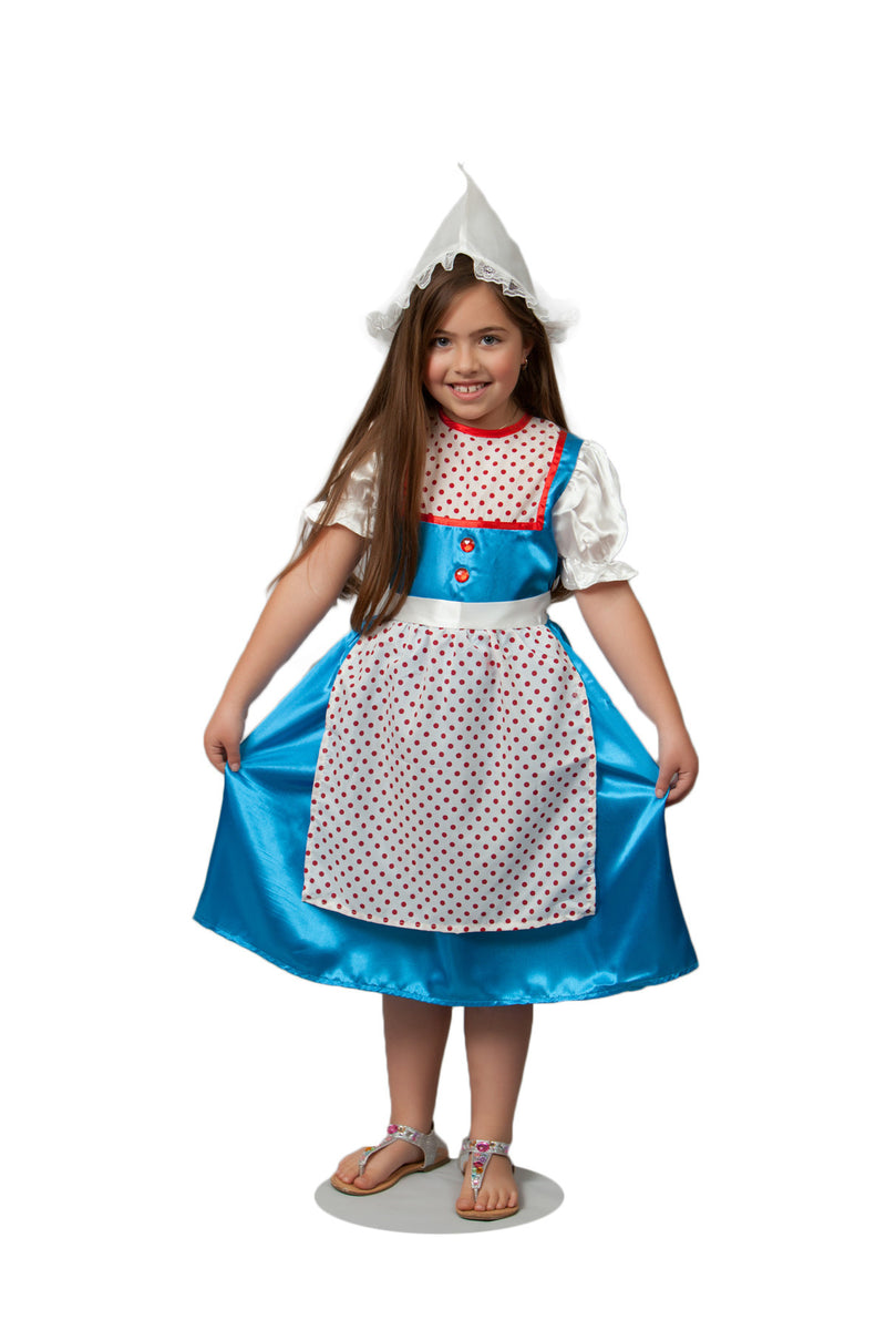 Costume for Dutch Girls - Apparel, Apparel-Costumes, Dutch, Medium, PS-Party Supplies, Size, Small