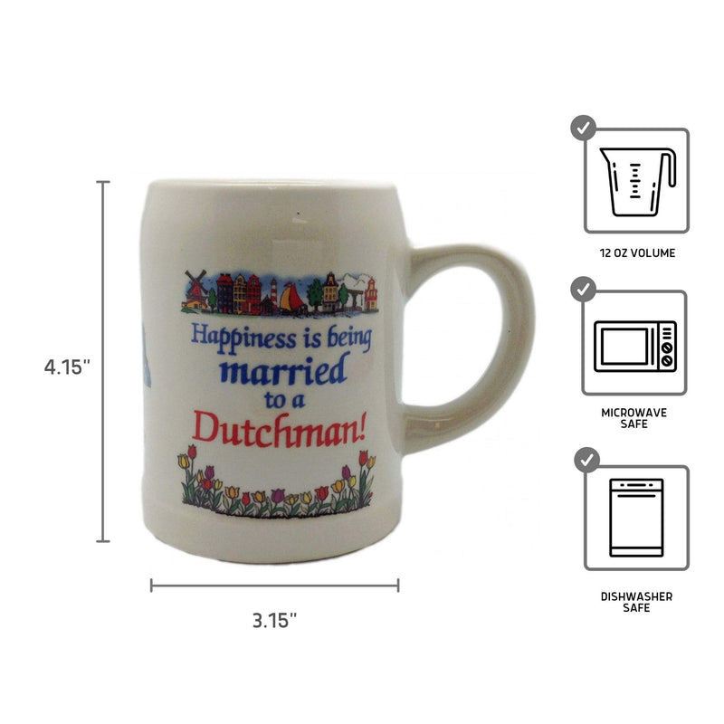 Ceramic Coffee Mug: "Married to a Dutchman"