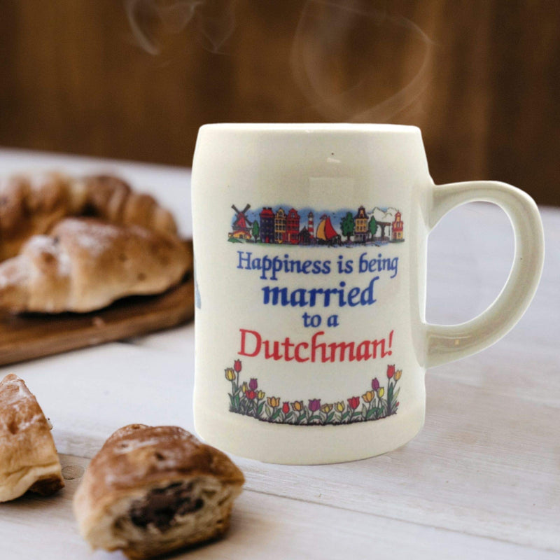 Ceramic Coffee Mug: "Married to a Dutchman"